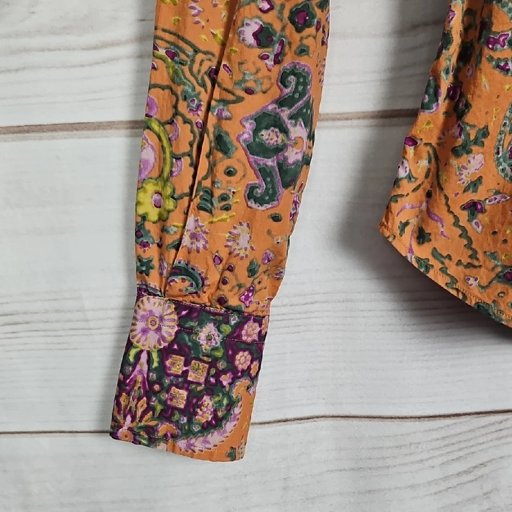 ETRO Multicolor Paisley & Floral Button Down Shirt - Size 40 - Picture 5 of 15